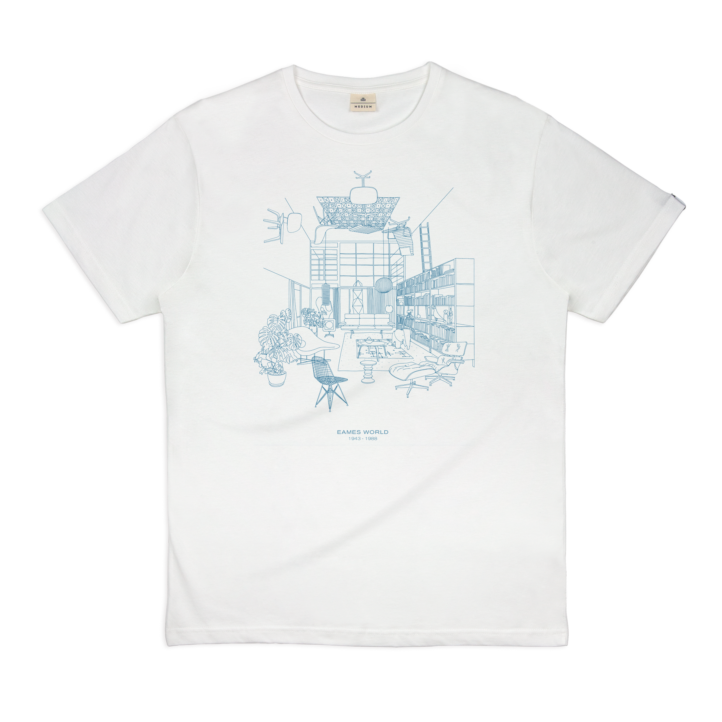 90s eames office Tシャツ S eames house VTG 90s Eames Office DCM Chair T Shirt Herman Miller